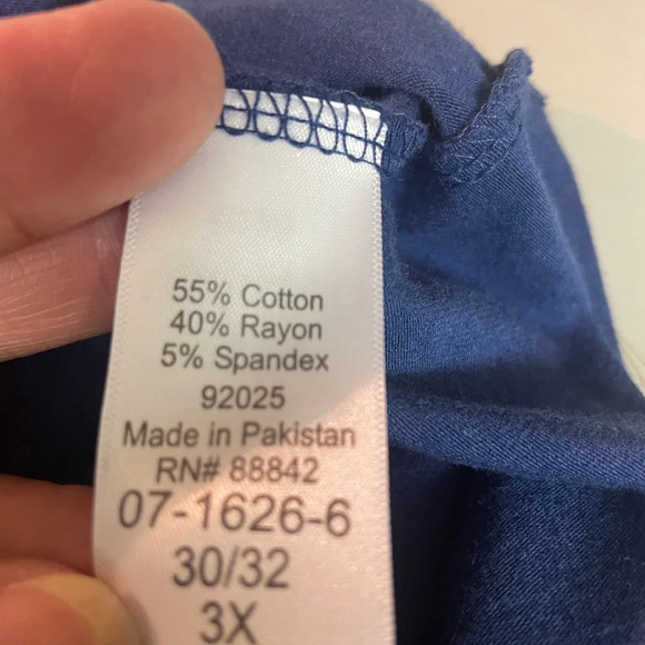 Ellos navy ladies top size 3X(30/32) jersey - Picture 5 of 6